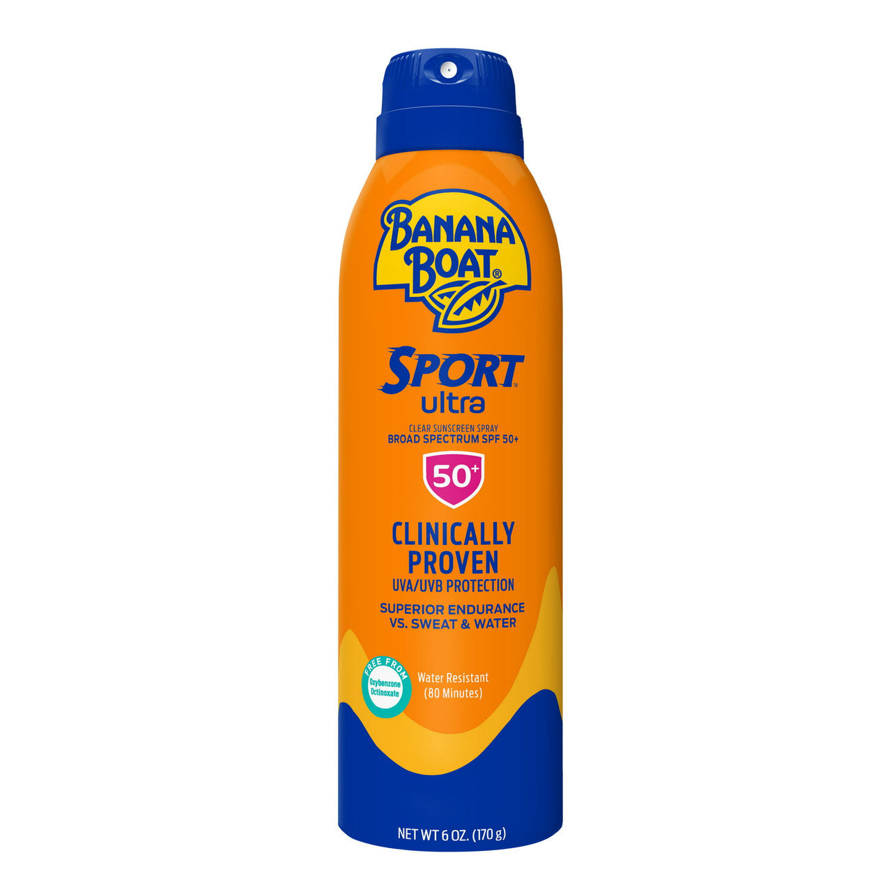 Banana Boat Ultra Mist Sport Performance Continuous Spray Sunscreen SPF 50+, 6 Oz
